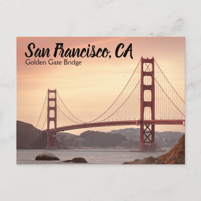 Carte Postale San Francisco California Golden Gate Bridge (Devant)