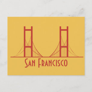 Carte Postale San Francisco California Golden Gate Bridge