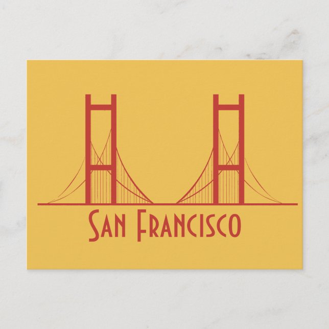 Carte Postale San Francisco California Golden Gate Bridge (Devant)