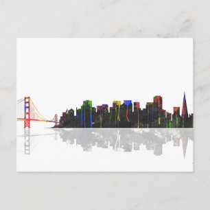 Carte Postale San Francisco California Skyline