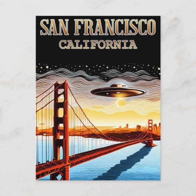 Carte Postale San Francisco, Californie - Golden Gate Bridge (Devant)