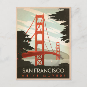 Carte Postale San Francisco, Californie   Nous avons bougé !