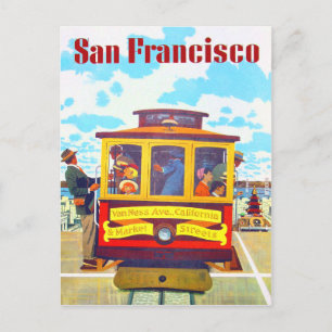 Carte Postale San Francisco Californie Tramway Golden Gate