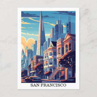 Carte Postale San Francisco, Californie : Voyage Vintage