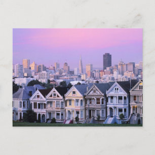 Carte Postale San Francisco, Californie. Vue des maisons victori