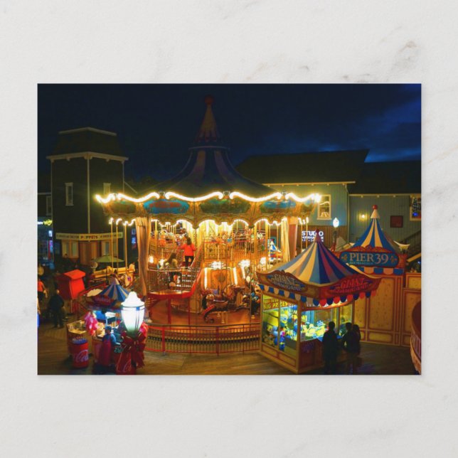 Carte postale San Francisco Carousel Pier 39 #2-1 (Devant)