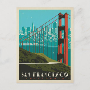 Carte Postale San Francisco   Golden Gate Bridge Skyline