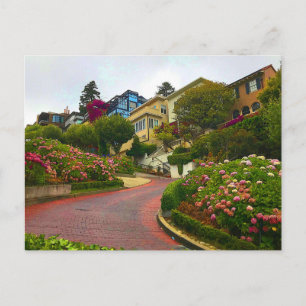Carte postale San Francisco Lombard Street #2