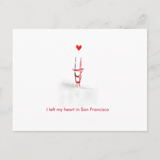 Carte postale San Francisco Love (Devant)