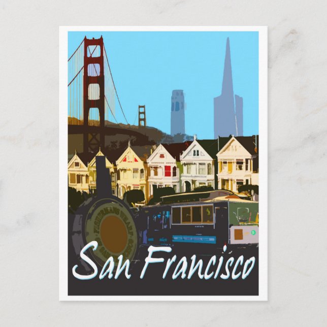Carte postale San Francisco Montage (Devant)