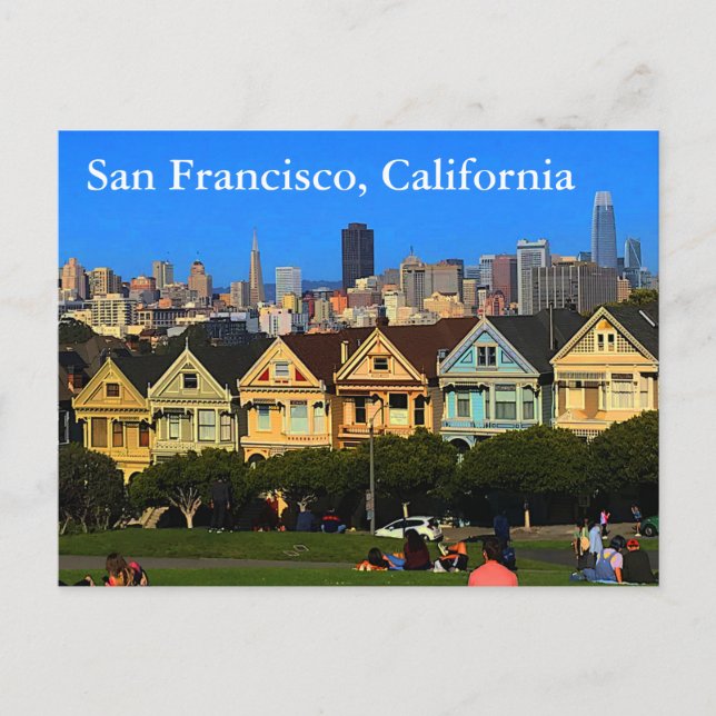 Carte postale San Francisco Painted Ladies #1-2 (Devant)