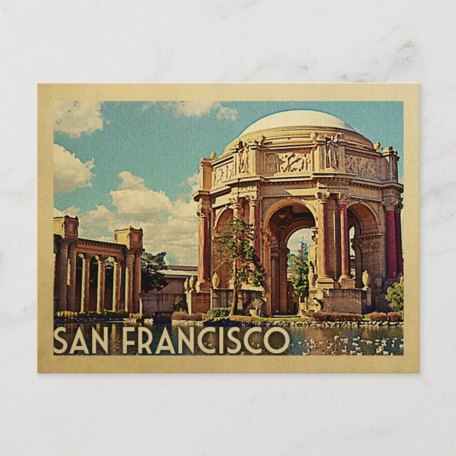 Carte Postale San Francisco Palace California Vintage voyage (Devant)