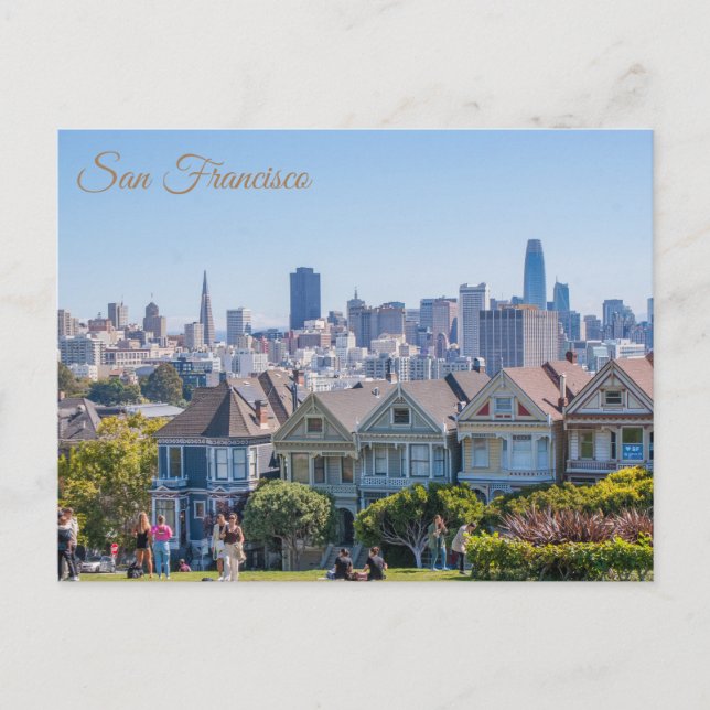 Carte Postale San Francisco Peint Ladies City Skyline (Devant)