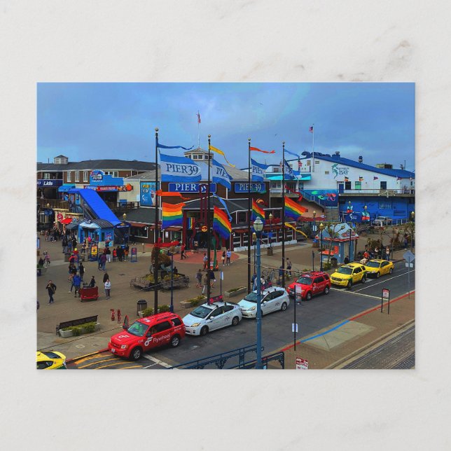 Carte postale San Francisco Pier 39 Pride #1 (Devant)