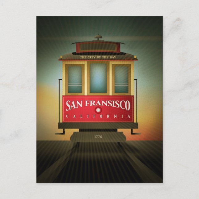 Carte postale San Francisco Trolley (Devant)