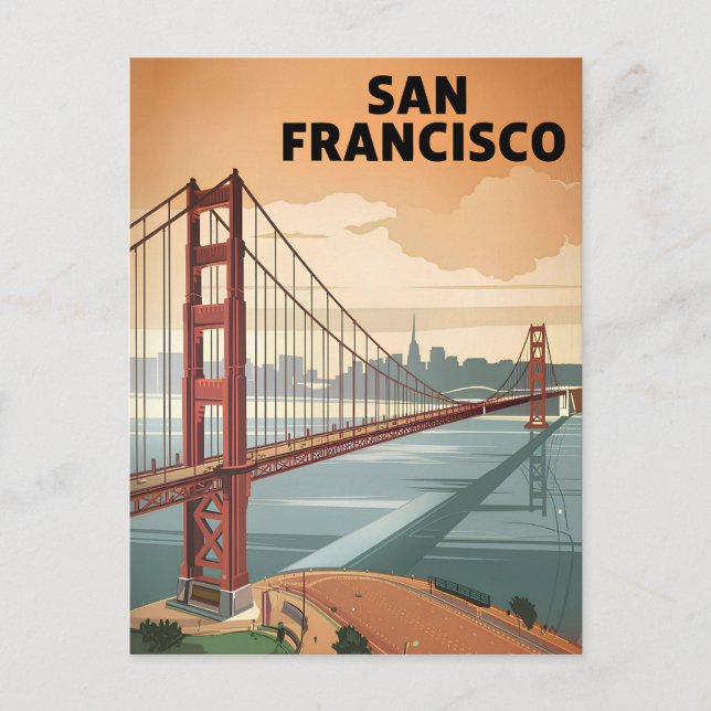 Carte Postale San Francisco USA vintage (Devant)