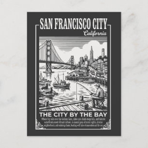 Carte Postale San Francisco Ville Californie La Ville Sur La Bai