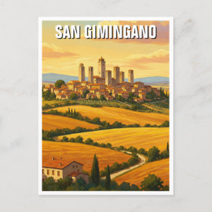 Carte Postale San Gimingano Italie Travel