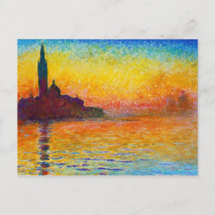 Carte Postale San Giorgio Maggiore à Dusk Claude Monet