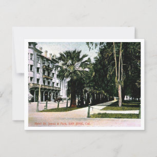 Carte Postale San Jose CA, St James Hotel, Park 1910