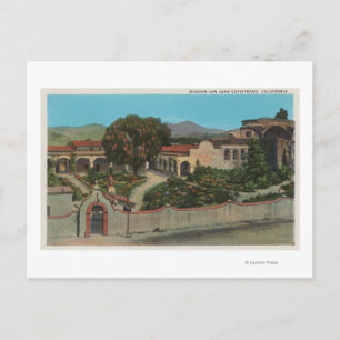Carte Postale San Juan Capistrano, CAView de la mission