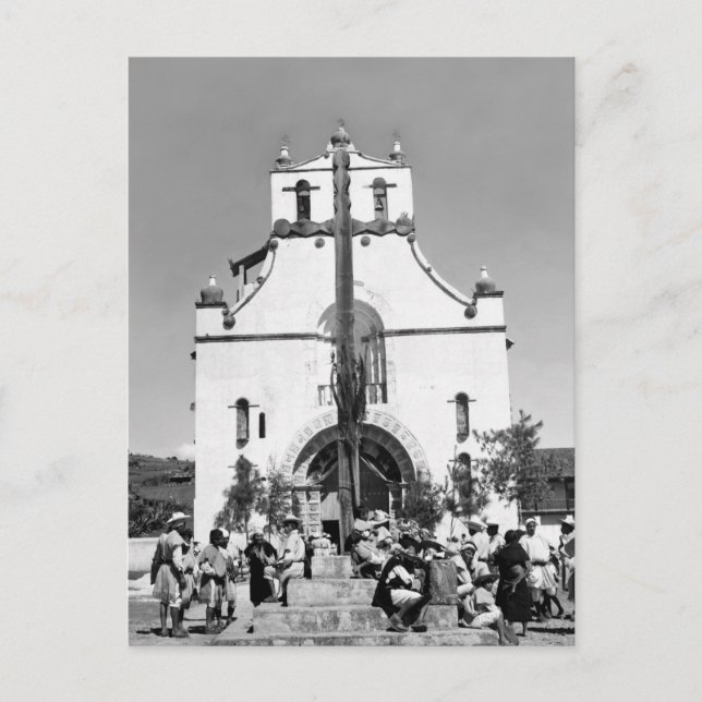 Carte Postale San Juan Chamula, Chiapas, Mexique (Devant)