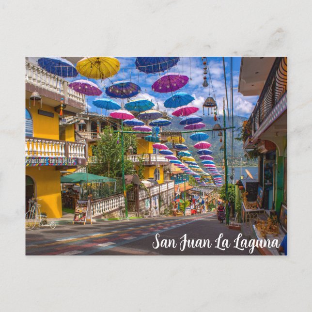 Carte Postale San Juan La Laguna, Guatemala, rue de l'Art (Devant)
