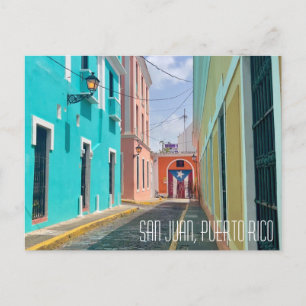 Carte Postale San Juan Porto Rico Beaux Pastels
