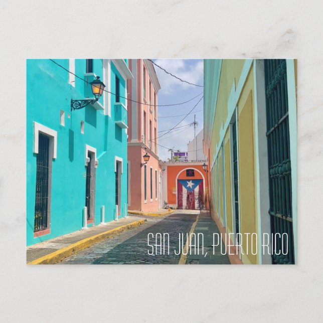 Carte Postale San Juan Porto Rico Pastels Magnifiques (Devant)