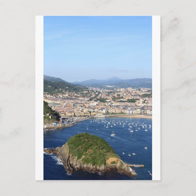 Carte Postale San Sebastian beautiful scenic coastline (Devant)