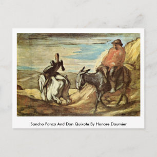 Carte Postale Sancho Panza Et Don Quichotte De Honore Daumier