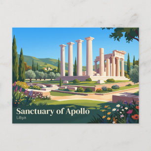 Carte Postale Sanctuaire d'Apollon Libya