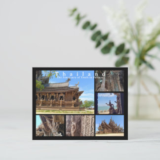 Carte Postale Sanctuaire de la Vérité, Pattaya, Thaïlande