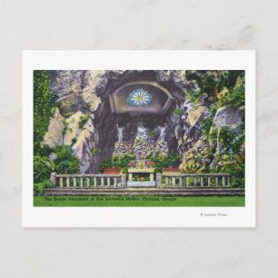 Carte Postale Sanctuaire de notre triste Grotto mère vue