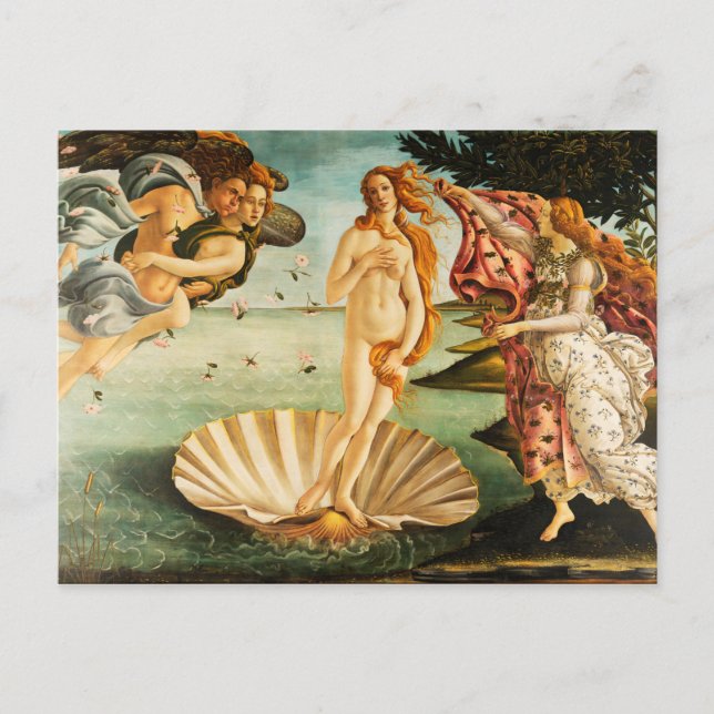 Carte Postale Sandro Botticelli La naissance de Vénus Art (Devant)
