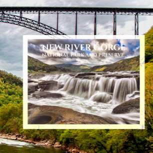 Carte Postale Sandstone Falls, Parc national de New River Gorge