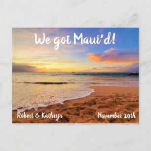 Carte Postale Sandy Beach et Sunset Maui'd