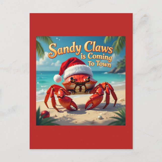 Carte Postale Sandy claws came to town (Devant)