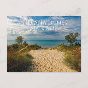 Carte Postale Sandy Path to Lake Michigan Beach, Indiana Dunes