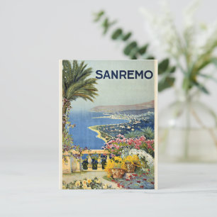 Carte Postale Sanremo, Italie poster de voyage