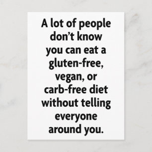 Carte Postale Sans glucides
