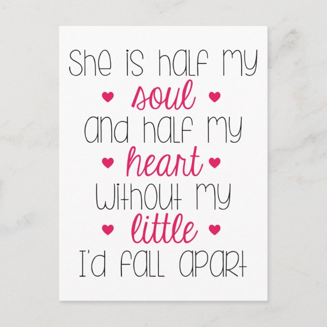 Carte Postale Sans mon petit (Devant)