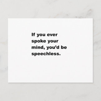 Carte Postale Sans voix