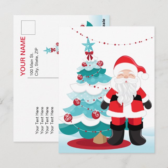 Carte Postale Santa Claus (Devant / Derrière)