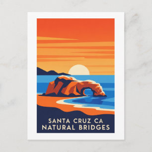 Carte Postale Santa Cruz Californie – Natural Bridges Sunset