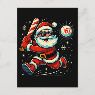 Carte Postale Santa Défonce le Mème de Noël 6-7