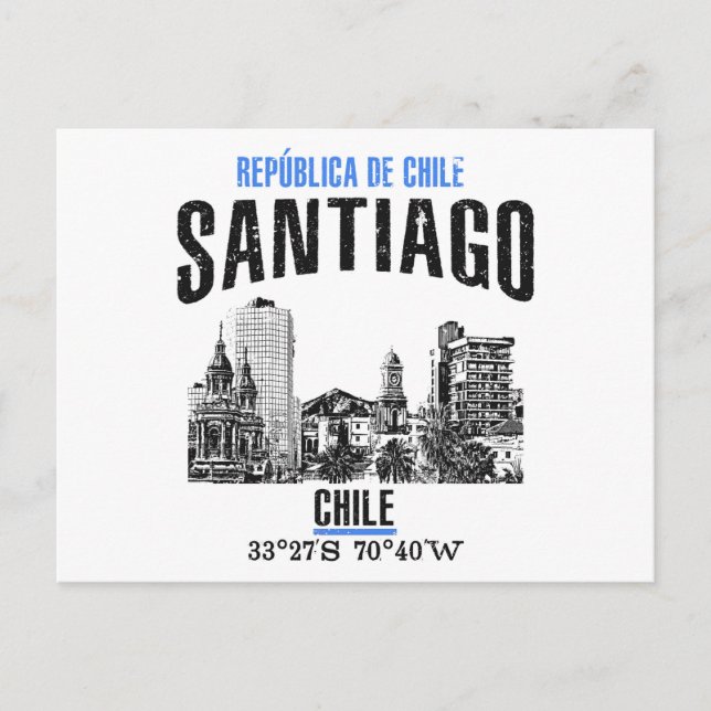 Carte Postale Santiago (Devant)