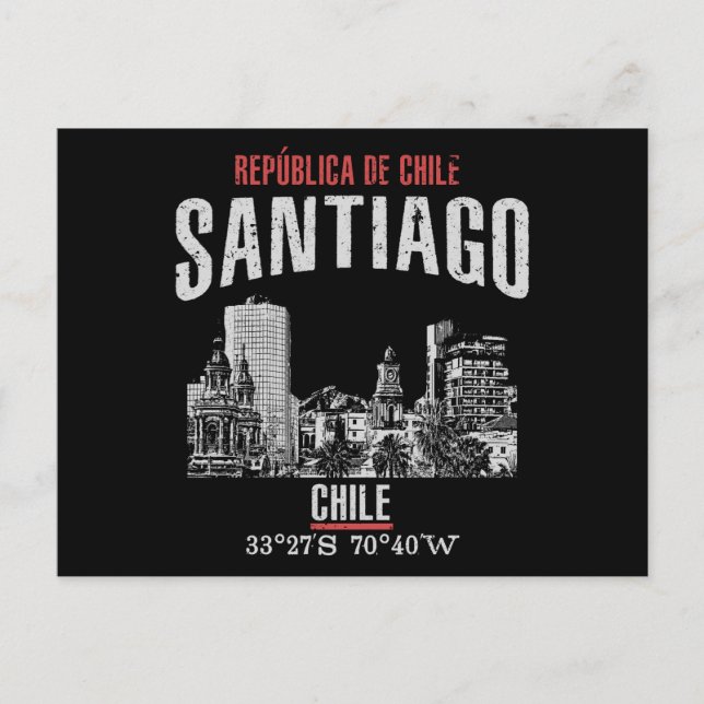 Carte Postale Santiago (Devant)