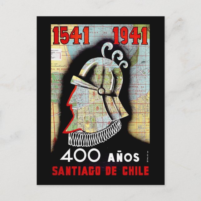 Carte Postale Santiago Du Chili (Devant)