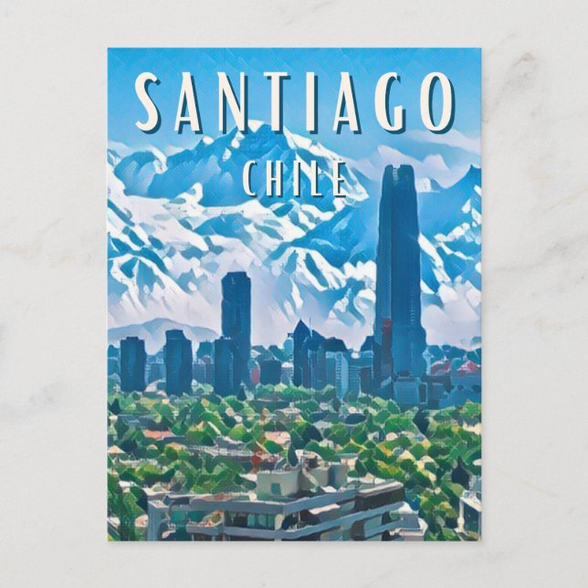 Carte Postale Santiago : La ville cosmopolite  (Devant)
